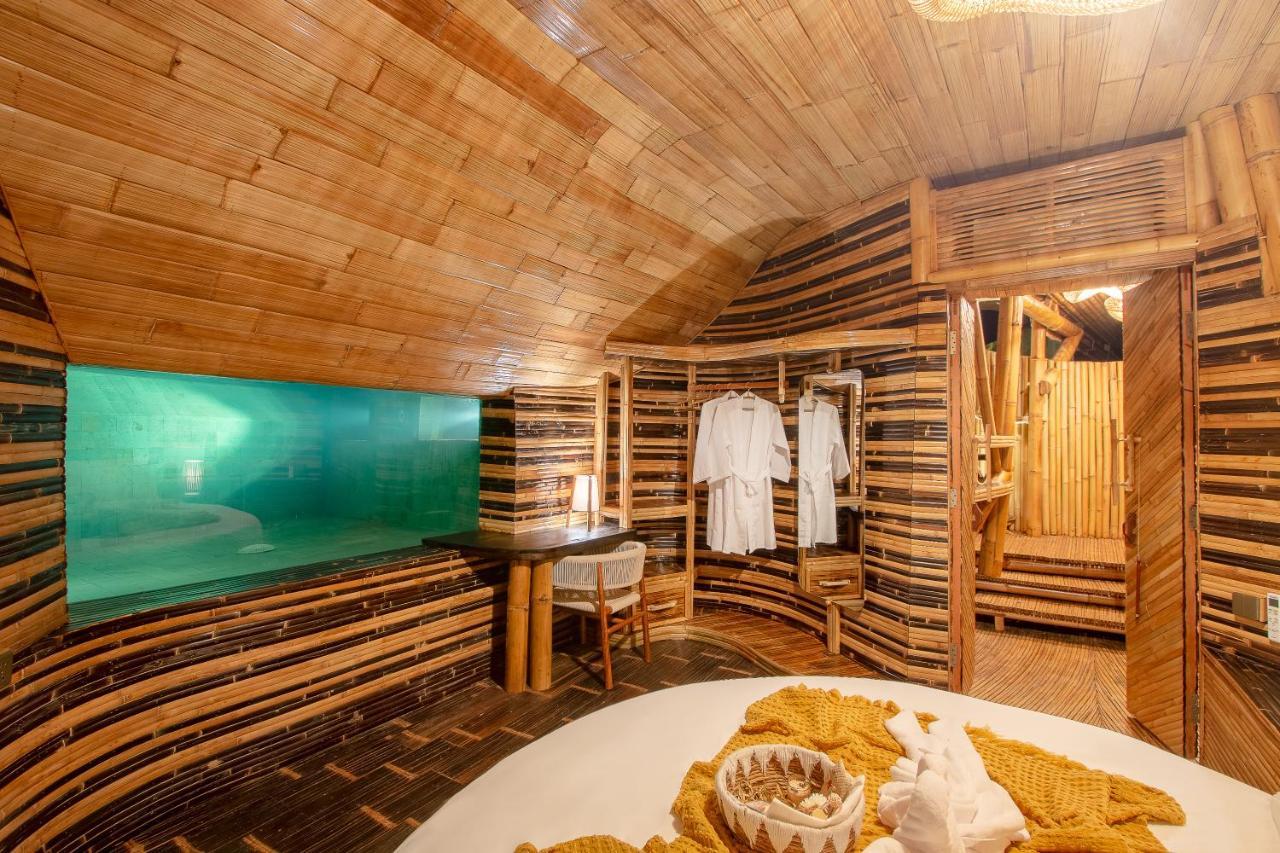 Cliffside Bamboo Treehouse With Heated Pool And View